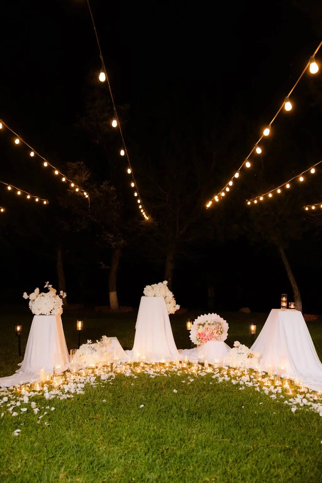 Montaje para pedida de matrimonio en La Nogalera