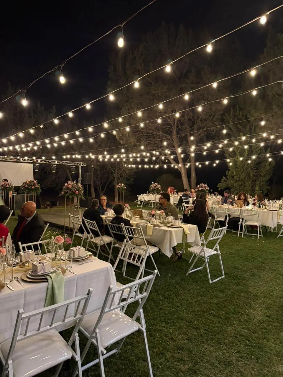 Bodas en La Nogalera — recepción de noche