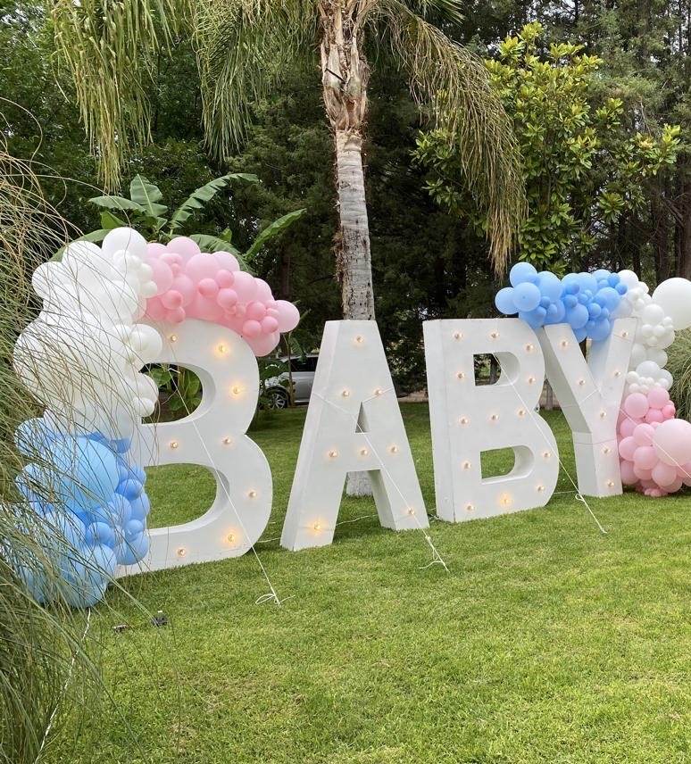 Baby Shower en La Nogalera — decoración de bienvenida